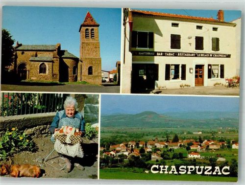 Chaspuzac Dackel Gasthaus Geschäft Kirche