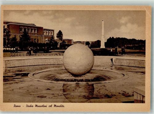 Roma Stadion Mussolini Brunnen