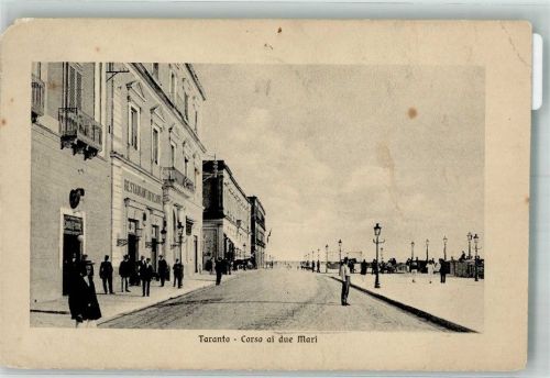 Taranto 1910 Gasthaus Corso ai due Mari Eckschaden