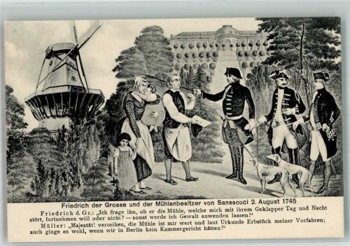 Potsdam Der preußische König und der Mühlenbesitzer von Sanssouci