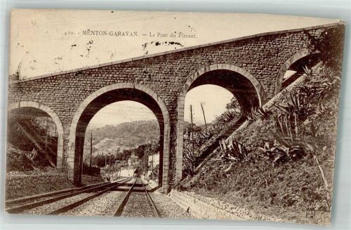 Menton 1909 Le Pont du Pironet