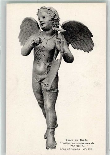 Mahdia Skulptur Eros als Cithara-Spieler gefunden während der Unterwassergrabungen
