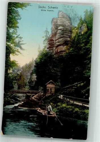Hrensko 1914 Sächsische Klamm wilde Klamm
