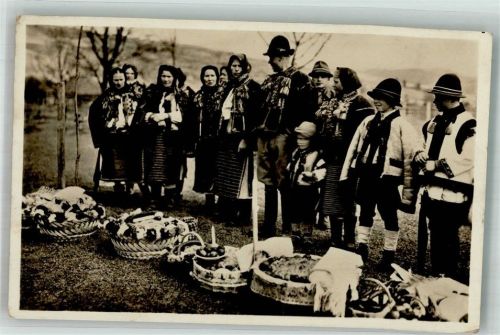 Chust Tracht Marktszene Karpatenukraine