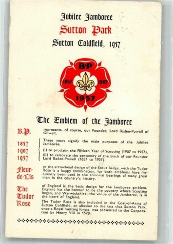 Warwick Sonderstempel Jubilee Jamboree Sutton Park 1957