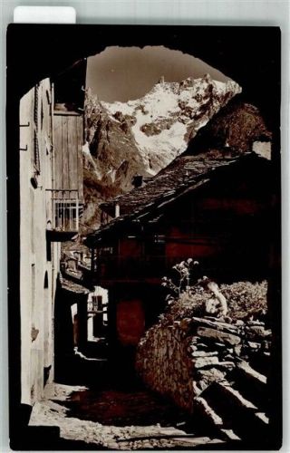 Courmayeur 1932 Gasse Via e Dente del Gigante