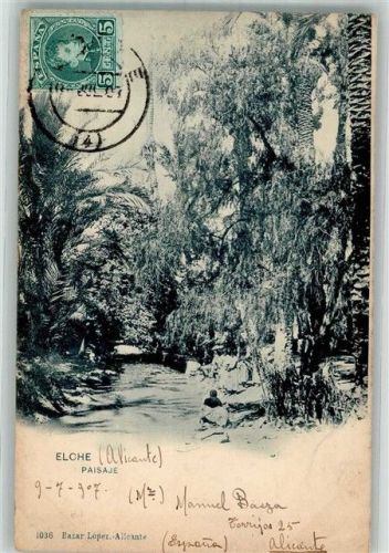 Elche 1907 Paisaje Marke bildseitig