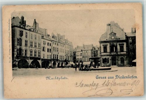Thionville 1899 Marktplatz