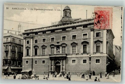 Barcelona La Diputacion provincial Marke bildseitig