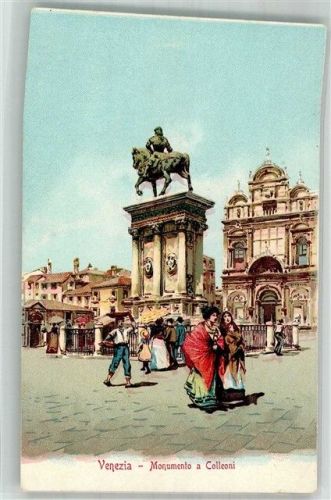 Venezia Denkmal a Colleoni Tracht Frauen