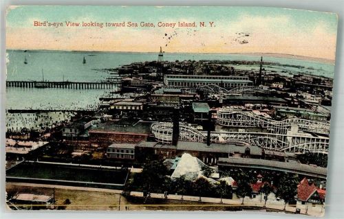 New York City 1913 Vogelschau Coney Island