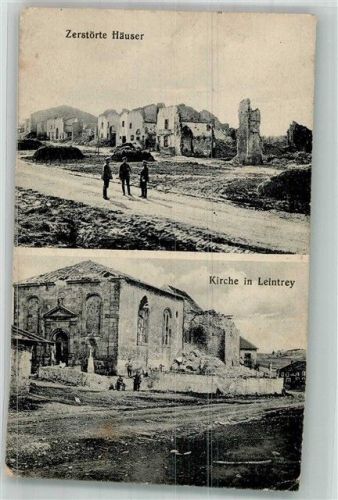 Leintrey 1916 Feldpost WK I 10.Komp.-Gre.Landw.Batl. Trümmer
