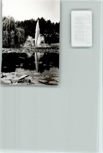 W4134 Rheinberg Seerosenteich Springbrunnen Seerose FOTO KEINE AK
