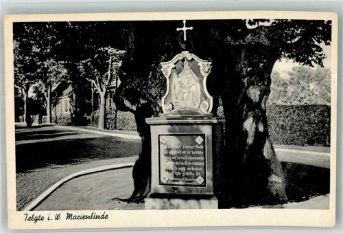Telgte Marienlinde Heiligenbild Kreuz
