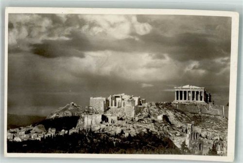 Athen 1935 Denkmal Akropolis