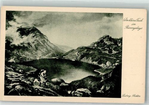 Spindleruv Mlyn sign. Richter, L. Der kleine Teich Riesengebirge