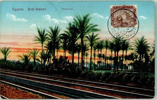 Alexandria 1914 Sidi Gaber Marke bildseitig