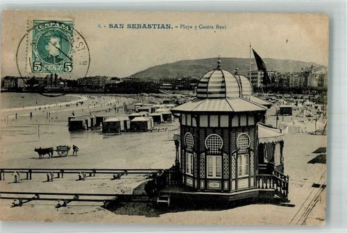 San Sebastian Schwimmabad Playa y Caseta Real Marke bildseitig