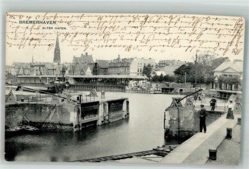 Bremerhaven 1906 Alter Hafen Verlag Zedler & Vogel