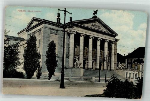Posen 1914 Statdttheater Feldpost WK I