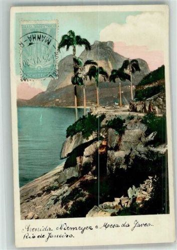 Rio de Janeiro 1930 Avenida Niemeyer Marke bildseitig