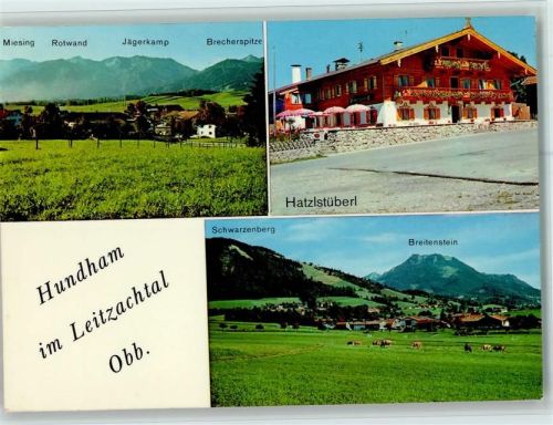 Hundham Pensions-Gaststätte Hatzlstüberl Berge Miesing Rotwand Jägerkamp Brecherspitze Schwarzenberg Breitenstein