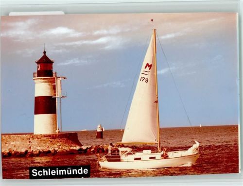 Schleimünde Leuchtturm Segelboot