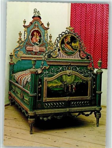 Salzburg Pinzgauer Holzbett ca. 1813