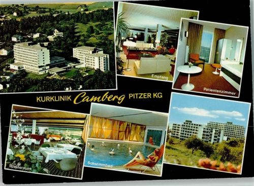 Bad Camberg Kurklinik Camberg Innenaufnahmen Empfang Patientenzimmer Speiseraum Schwimmbad Mehrfachaufnahme
