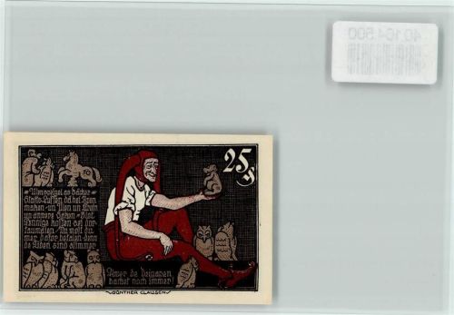 Notgeld: Eule, gute Erhaltung