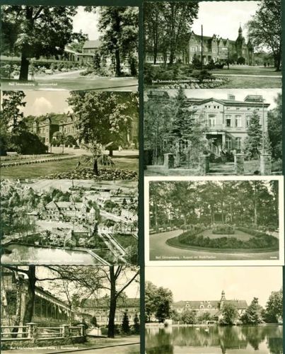Bad Schmiedeberg Kuranlage Lot mit 19 AK, ca. 1950-1979; überwiegend gute Erhaltung, teils gelaufen