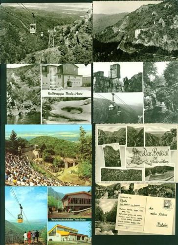 Bodetal Thale / Bodetal Lot mit 12 AK, 1958-1981; überwiegend gute Erhaltung, teils gelaufen