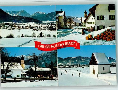 Ohlstadt Zugspitzgruppe Kramer Ortszentrum Heimgarten Ammergebirge Winter AKU2