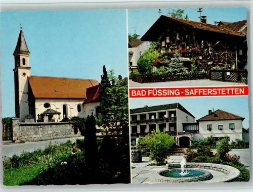 Safferstetten Kirche St. Andreas Springbrunnen Heimatmuseum