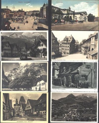 Lot mit 98 AK Bayern, ca. 1900-1945 wenige danach, überwiegend gute Erhaltung, teils gelaufen