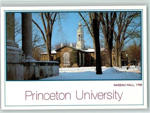 Princeton Winterschnee Universität Nassau Halle