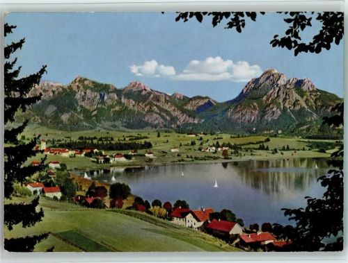 Füssen Ortsansicht und Hopfensee