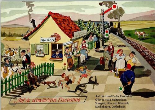 Liederkarte Auf de schwä´sche Eisenbahn AKU1