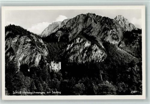 Hohenschwangau Schloß Hohenschwangau mit Säuling
