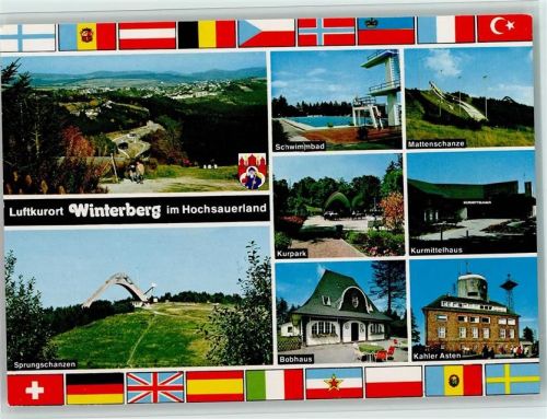 Winterberg Sprungschanzen Schwimmbad Kurpark Bobhaus Kahler Asten Kurmittelhaus Mattenschanze AKU2