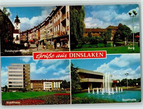 46535 W4220 Dinslaken - Duisburger Strasse Burg Stadthaus Stadthalle