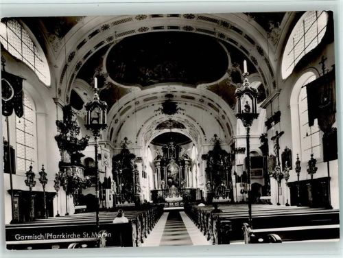 Garmisch Pfarrkirche St. Martin Blick zum Chor