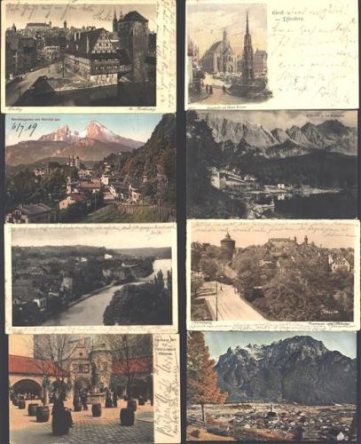 Lot mit 90x Ak Bayern, 1900-1945 wenige danach, überwiegend gute Erhaltung, überwiegend gelaufen