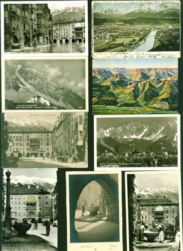 Innsbruck Lot mit 12 AK, 1902-1957; überwiegend gute Erhaltung, teils gelaufen