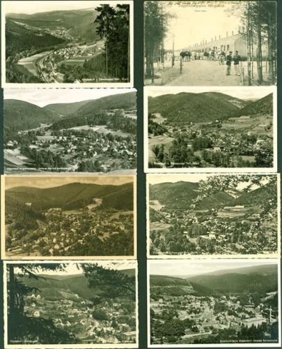 Sitzendorf mit 1x Truppenübungsplatz Königsbrück Lot mit 17 AK, ca. 1916-1963: überwiegend gute Erhaltung, teils gelaufen