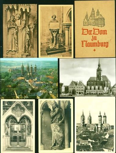 Nauenburg Dom zu Nauenburg Lot mit 17 AK + 1x Heft zum Dom, ca. 1930-1975; überwiegend gute Erhaltung, wenige gelaufen