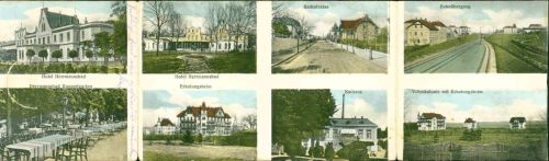 Bad Lausigk Erholungsheim, Badestraße, Hotel Herrmannsbad, Villenkolonie, 1915