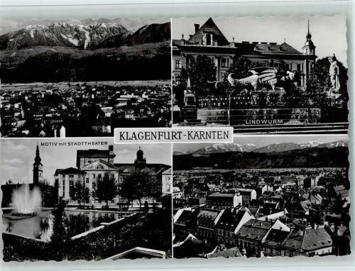 Klagenfurt Vier Stadtansichten