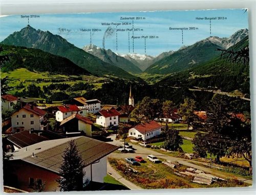 Patsch Blick gegen Stubaier Gletscher und Stubaital