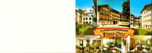 Bad Tölz Kursanatorium "Haus Otto", 2-fach Klappkarte